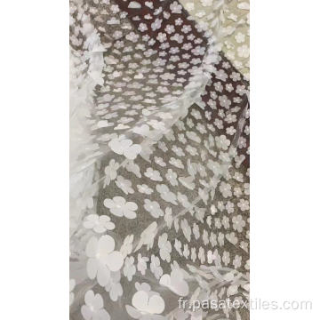 Tissus pakistanais de fleurs 3D broderie lacets français tissus de haute qualité TULLE AFRICAN